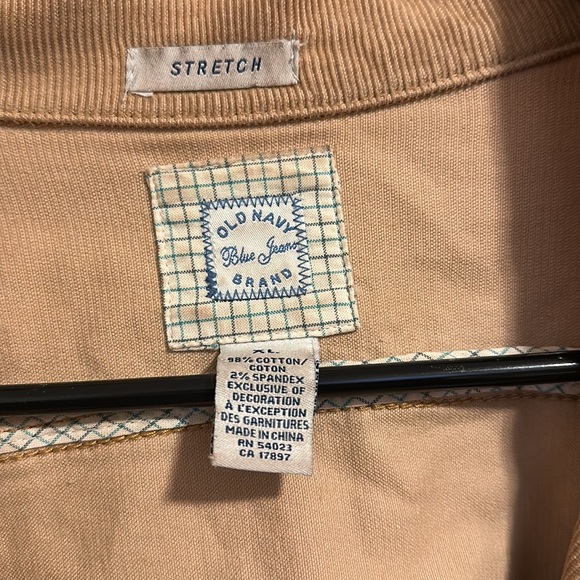 Old Navy Cropped Tan Corduroy Jacket - Picture 3 of 3